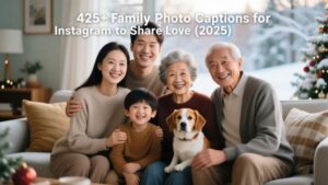 family photo captions