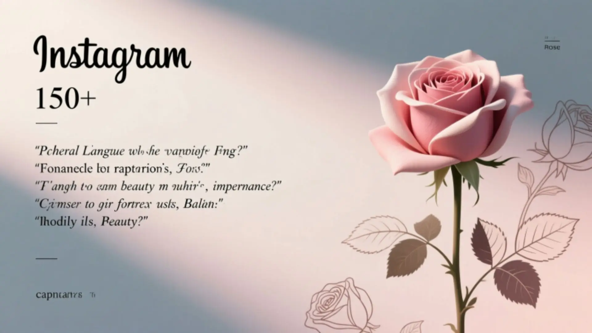 rose captions for instagram