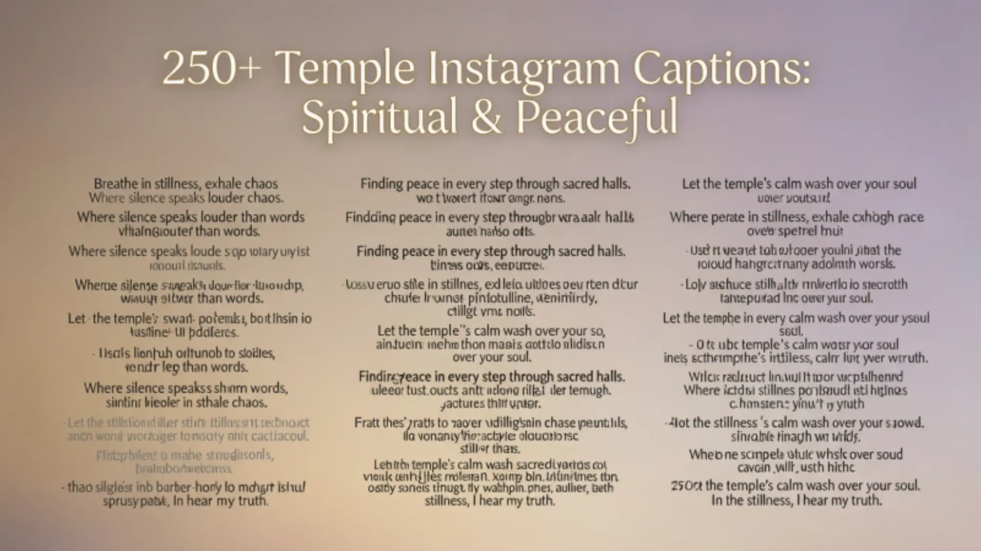 temple instagram captions