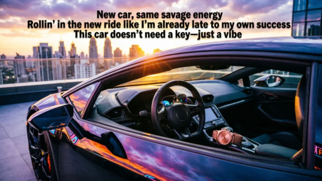 Savage New Car Captions for Instagram