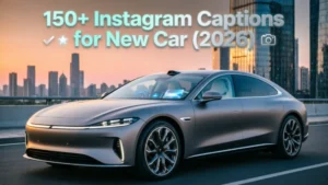 Instagram Captions for New Car