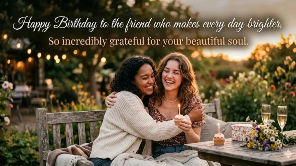 2-Line Heart Touching Birthday Wishes for Friend