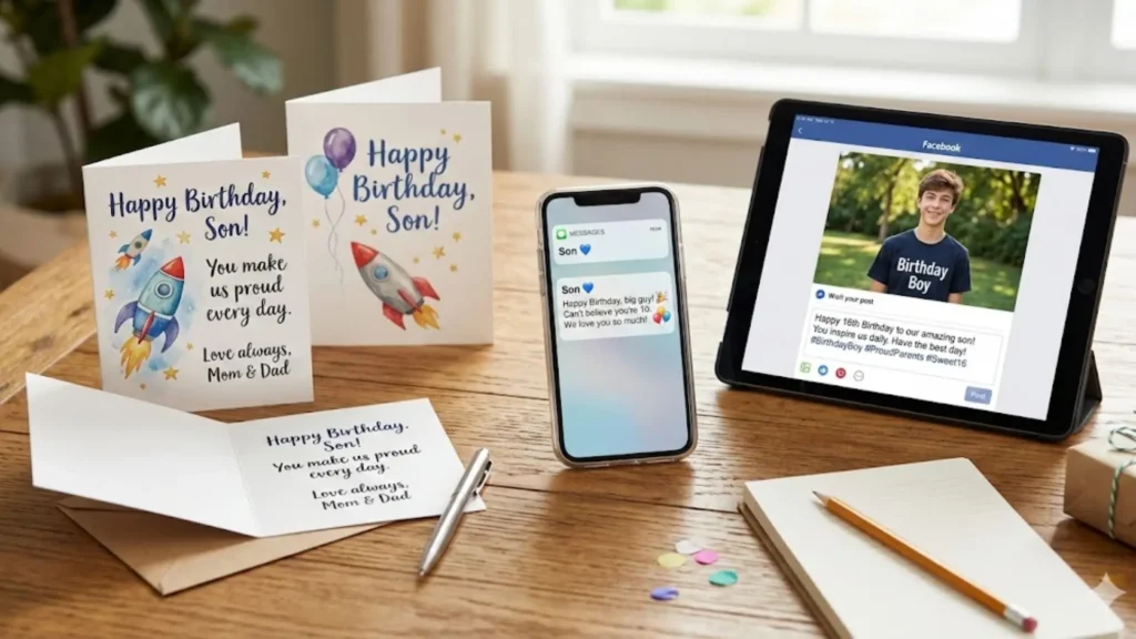 How to Share Birthday Wishes for Your Son (Cards, Texts & Posts)