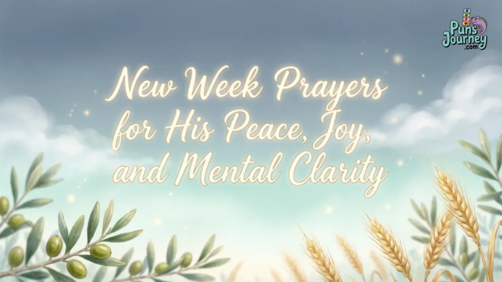 New Week Prayers for His Peace, Joy, and Mental Clarity